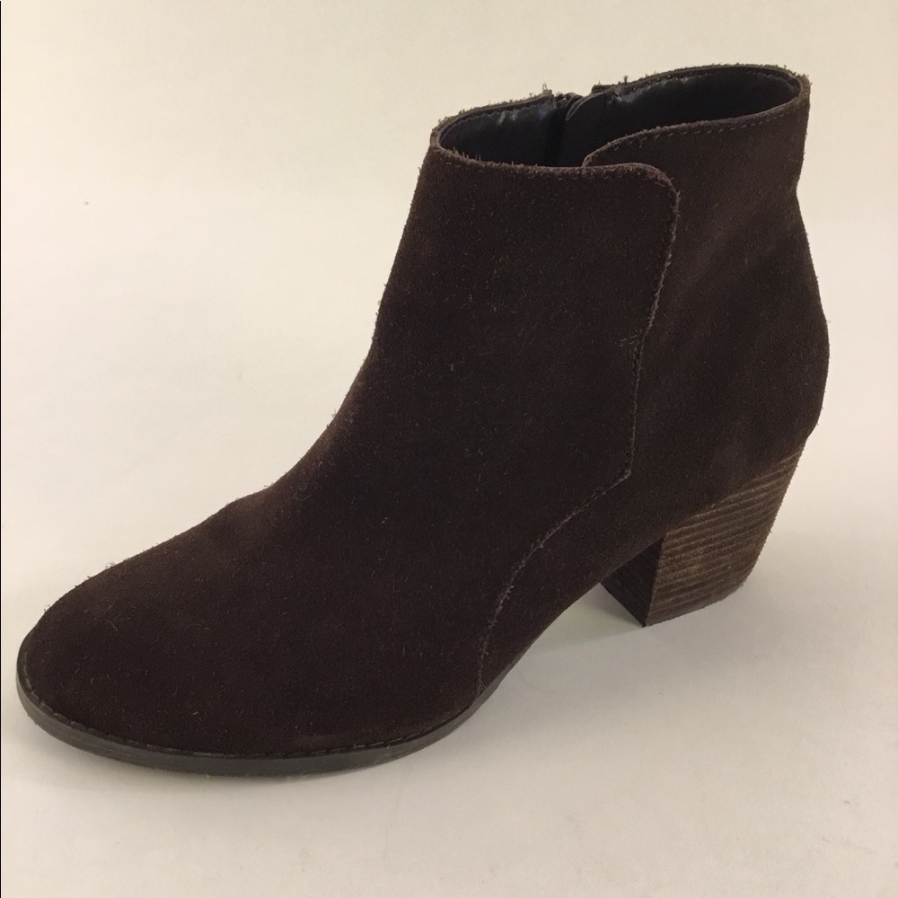 J Jill Womens Brown Suede Ankle Boot